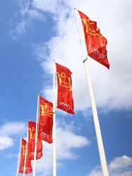 Vonkajšie reklamné vlajky