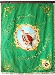 Historická hasičská zástava DHZ Pezinok 