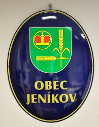Smaltované ovály na označenie budov