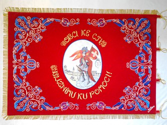 Replika zástavy SDH Dačice