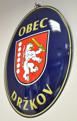 Smaltový ovál pre obec, mesto