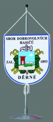 Stolná vlajočka pre hasičov