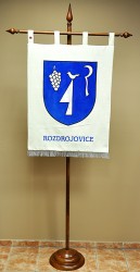 Vyšívaný znak obce Rozdrojovice vo veľkom prevedení 
