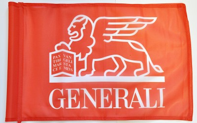 Golfová vlaječka s logem společnosti Generali